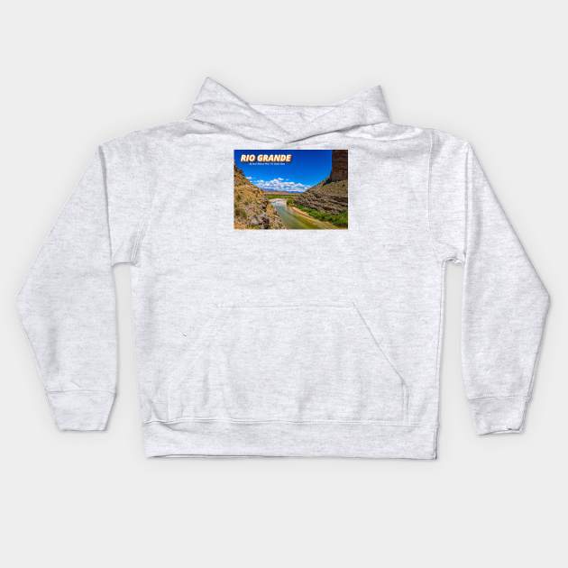 Rio Grande at Big Bend Kids Hoodie by Gestalt Imagery